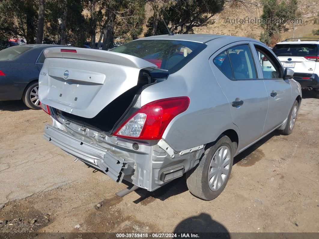 2018 Nissan Versa 1.6 S+ Silver vin: 3N1CN7APXJL823996