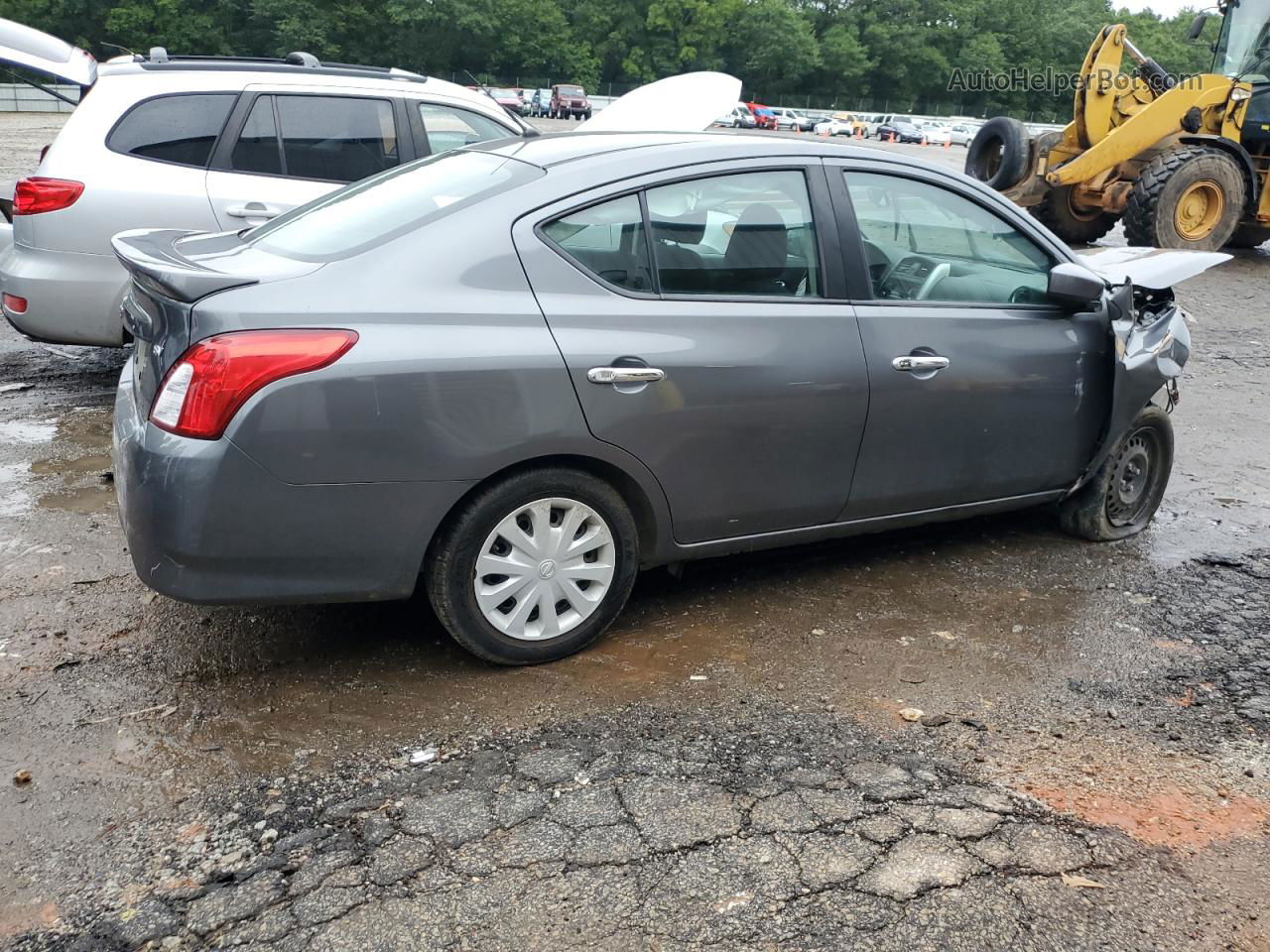 2018 Nissan Versa S Gray vin: 3N1CN7APXJL834318