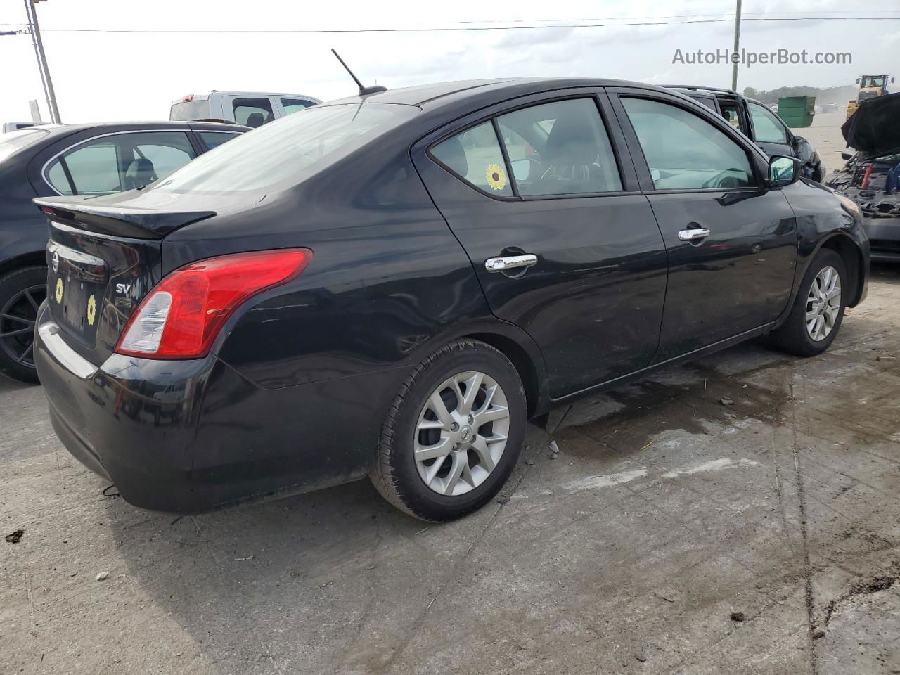 2018 Nissan Versa S Black vin: 3N1CN7APXJL870946