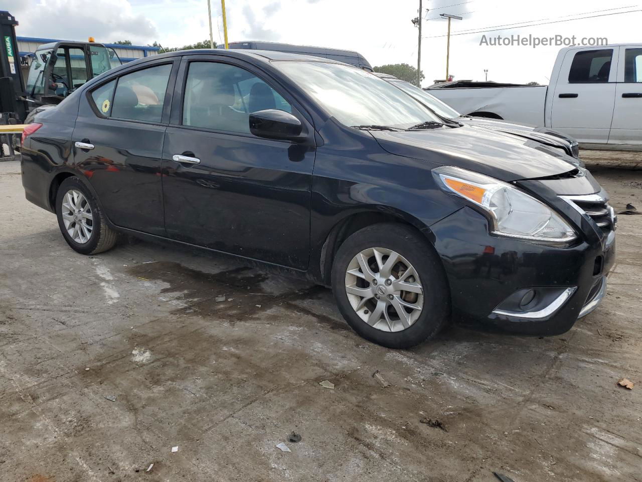 2018 Nissan Versa S Black vin: 3N1CN7APXJL870946