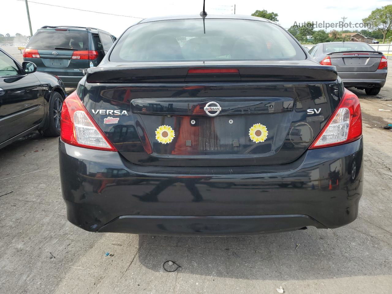 2018 Nissan Versa S Black vin: 3N1CN7APXJL870946