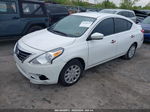 2018 Nissan Versa 1.6 Sv White vin: 3N1CN7APXJL879548