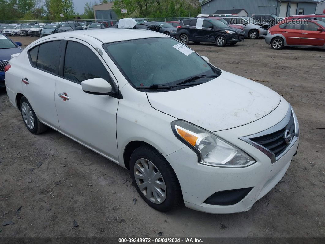 2018 Nissan Versa 1.6 Sv White vin: 3N1CN7APXJL879548