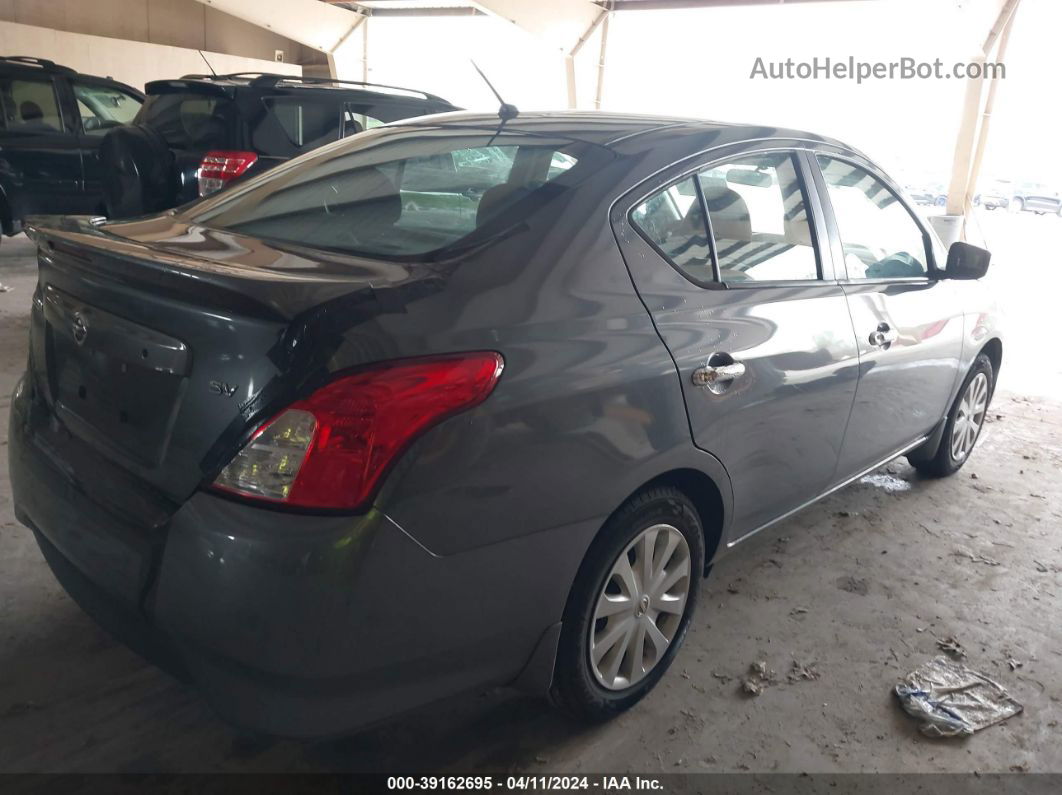 2018 Nissan Versa 1.6 Sv Gray vin: 3N1CN7APXJL881977