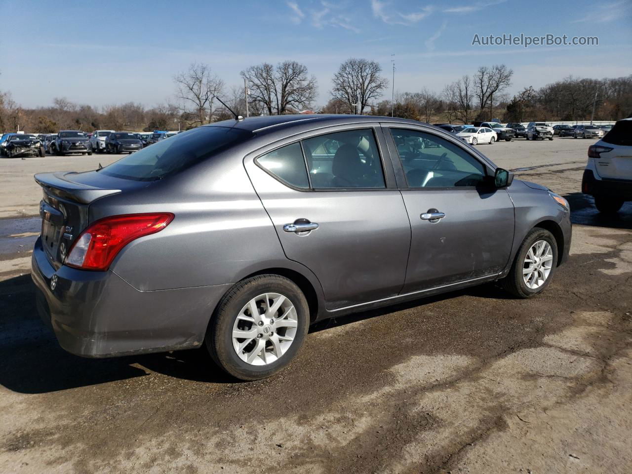 2018 Nissan Versa S Gray vin: 3N1CN7APXJL882756