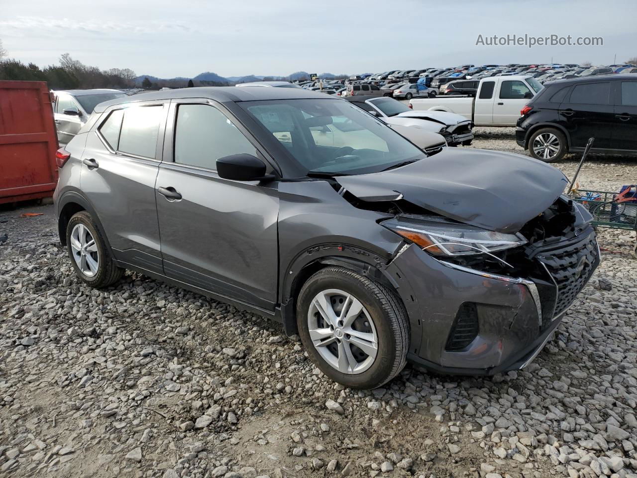 2022 Nissan Kicks S Серый vin: 3N1CP5BV0NL484375