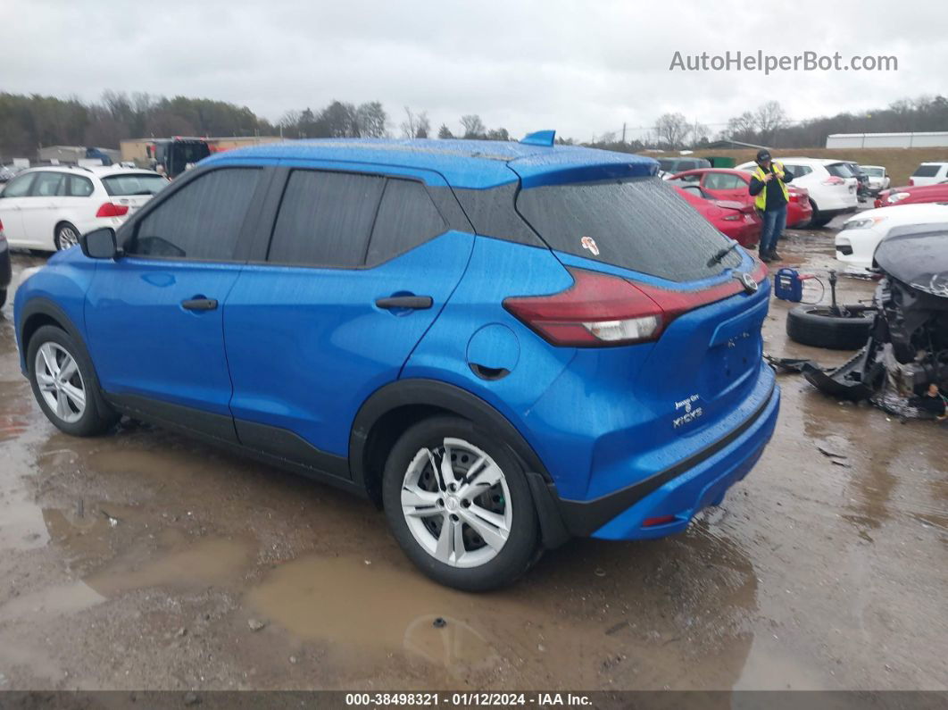 2022 Nissan Kicks S Xtronic Cvt Blue vin: 3N1CP5BV0NL491732