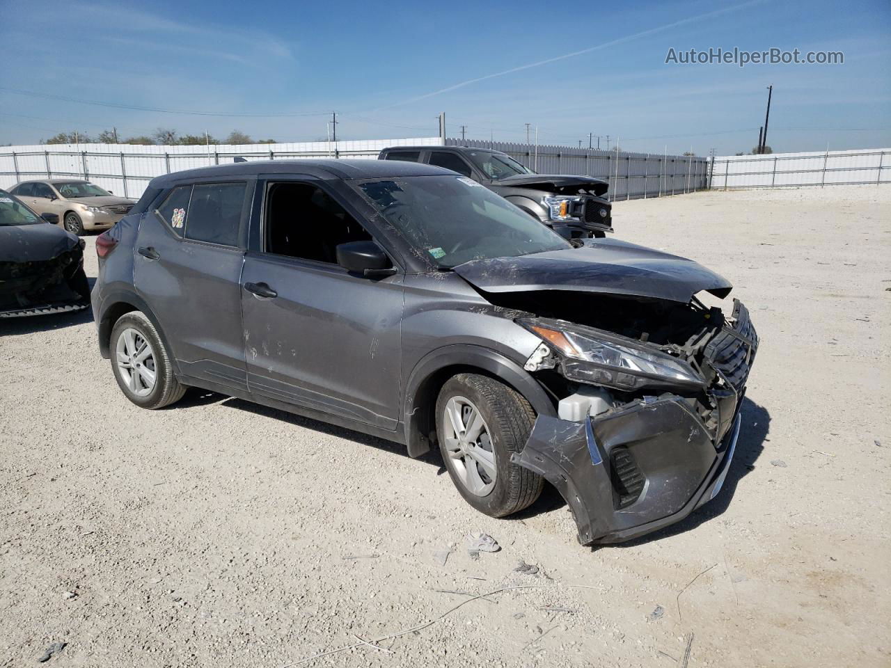 2022 Nissan Kicks S Gray vin: 3N1CP5BV0NL505872