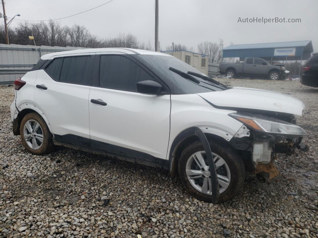 2022 Nissan Kicks S White vin: 3N1CP5BV1NL478620