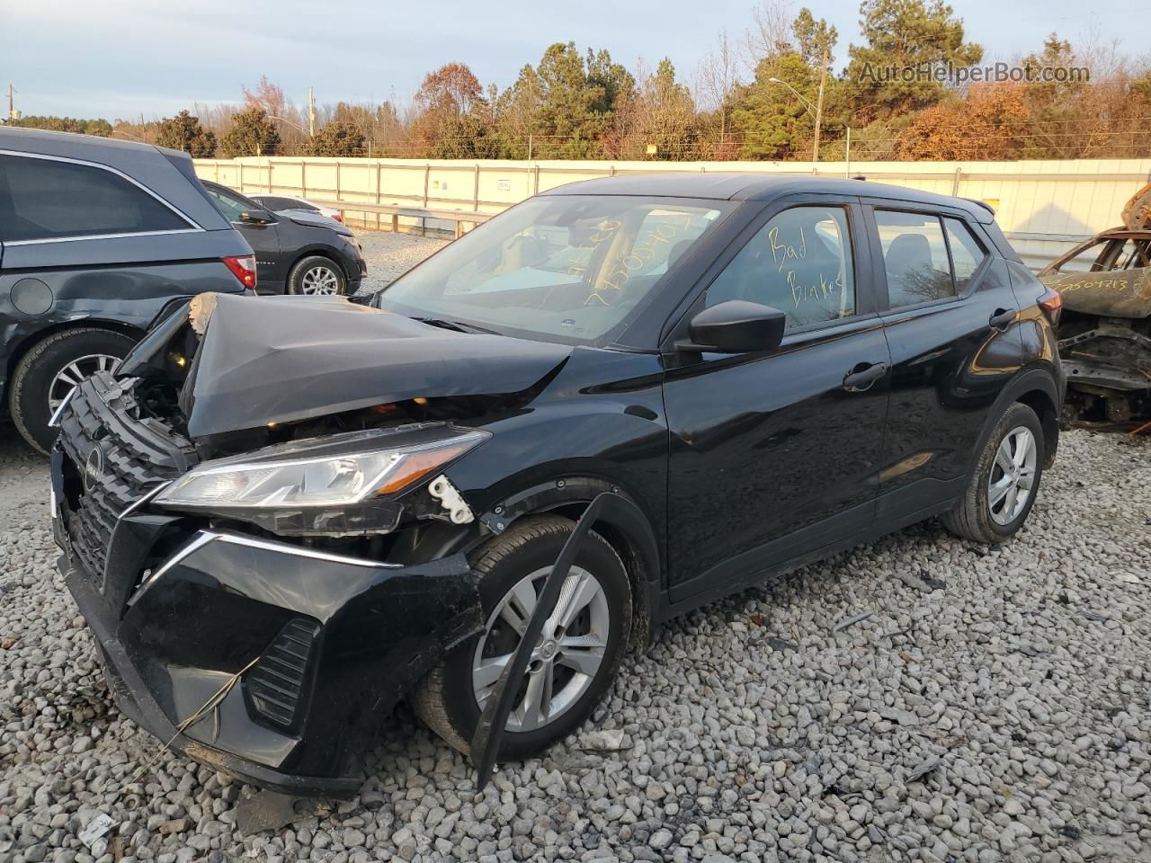 2022 Nissan Kicks S Black vin: 3N1CP5BV1NL504083