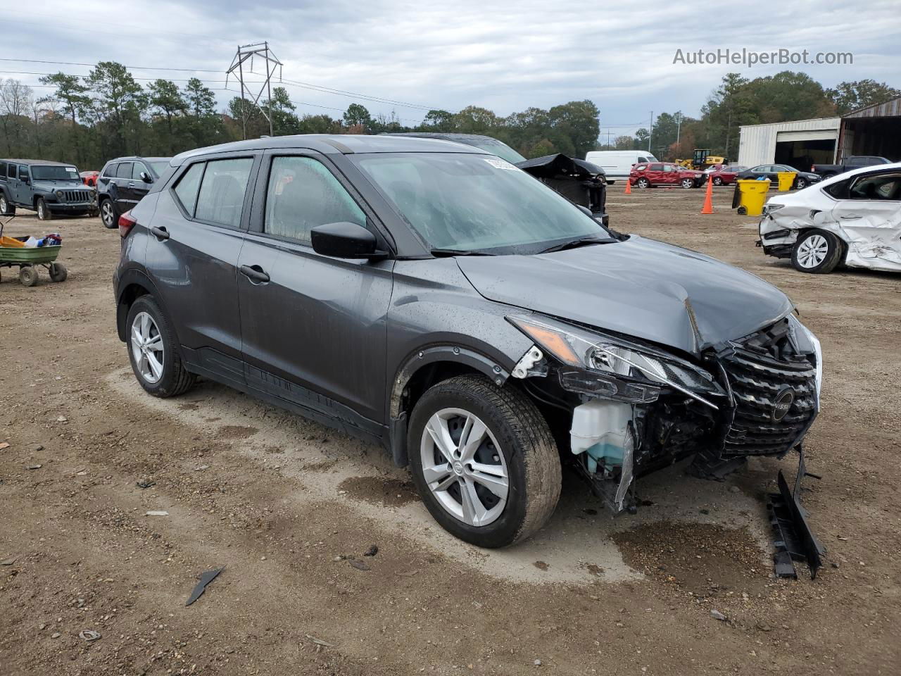 2022 Nissan Kicks S Gray vin: 3N1CP5BV1NL513592