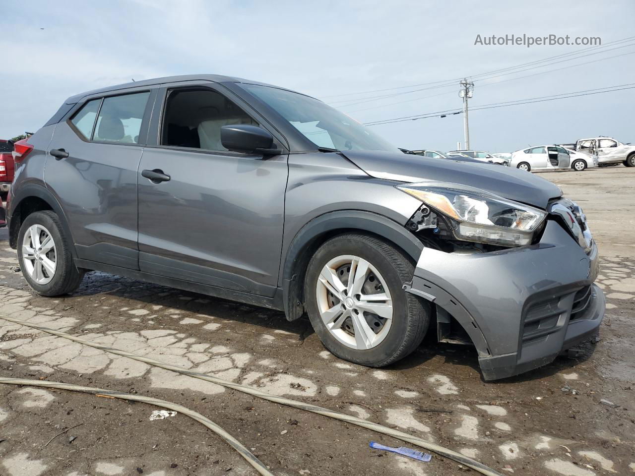 2020 Nissan Kicks S Серый vin: 3N1CP5BV2LL480809