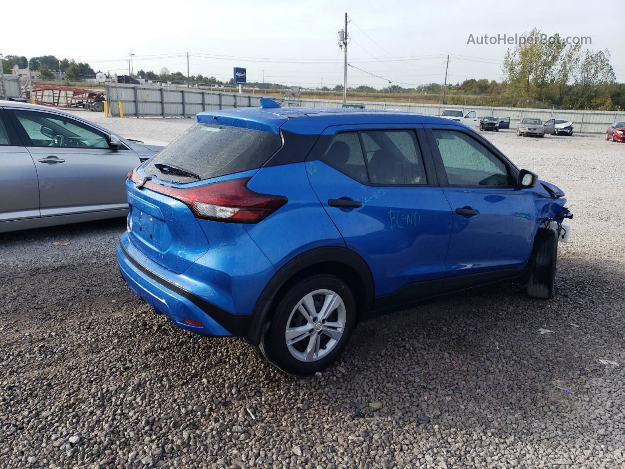 2022 Nissan Kicks S Blue vin: 3N1CP5BV2NL474625