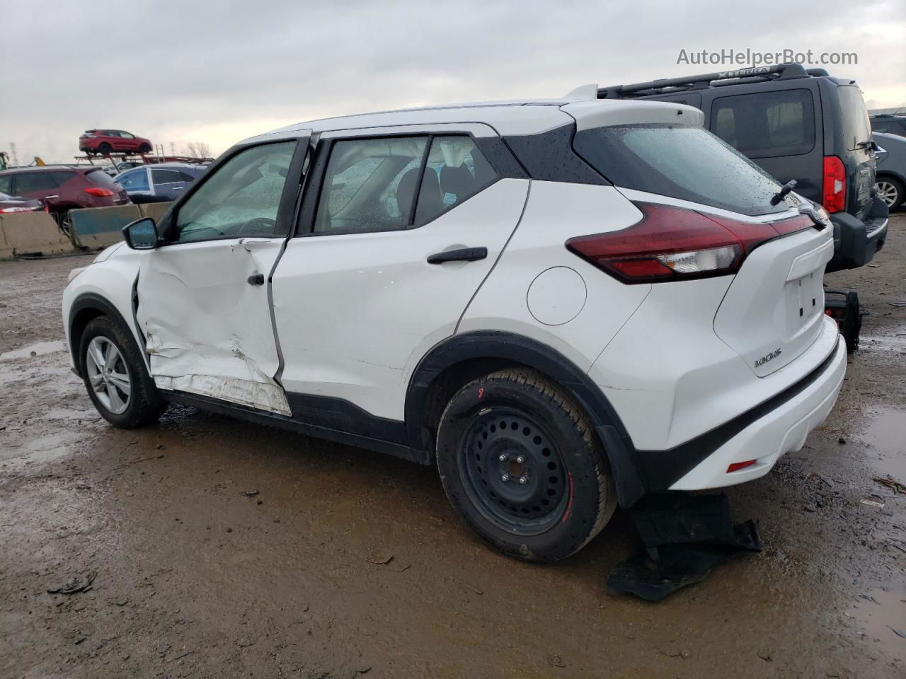 2022 Nissan Kicks S White vin: 3N1CP5BV2NL477945