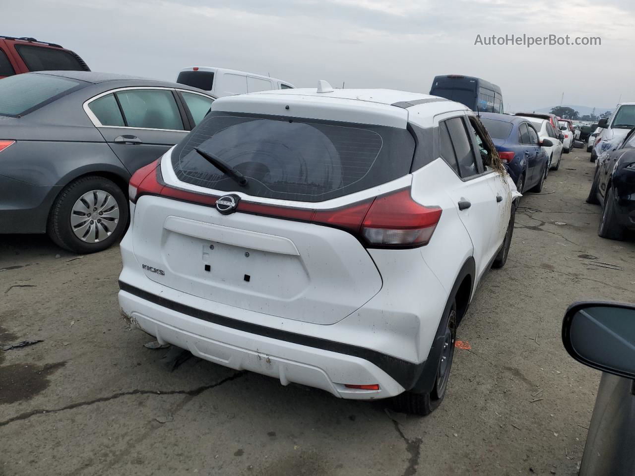 2022 Nissan Kicks S White vin: 3N1CP5BV2NL498469