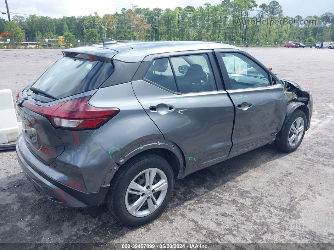 2022 Nissan Kicks S Xtronic Cvt Gray vin: 3N1CP5BV3NL502223