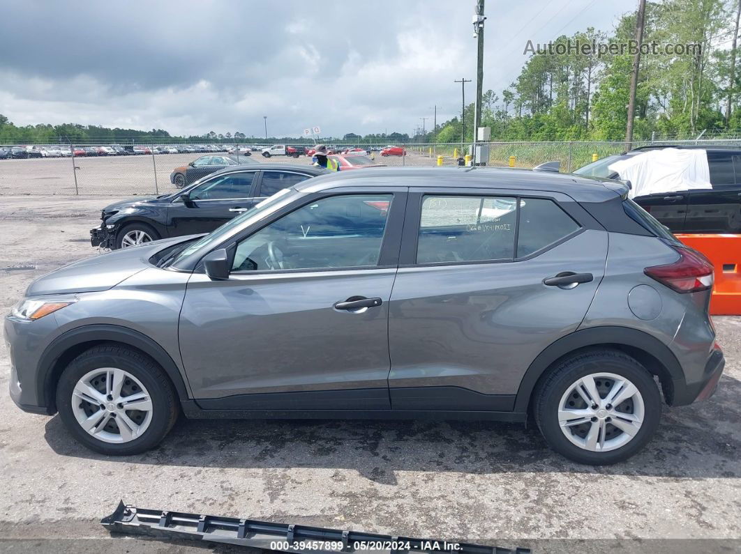 2022 Nissan Kicks S Xtronic Cvt Gray vin: 3N1CP5BV3NL502223