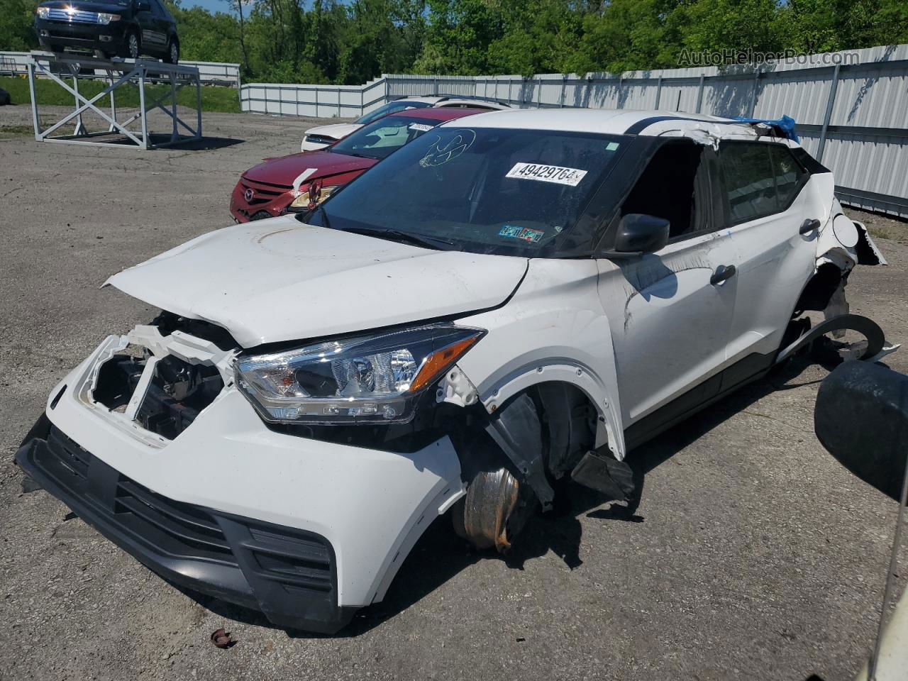 2020 Nissan Kicks S White vin: 3N1CP5BV4LL558698