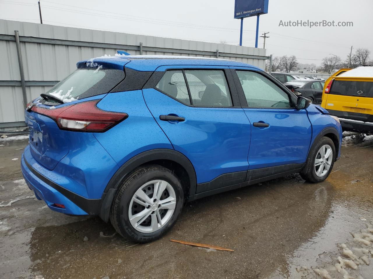 2022 Nissan Kicks S Синий vin: 3N1CP5BV4NL476439