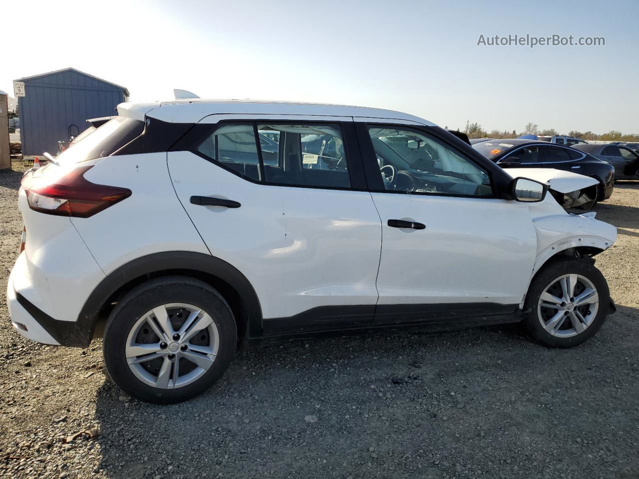 2022 Nissan Kicks S White vin: 3N1CP5BV5NL482878