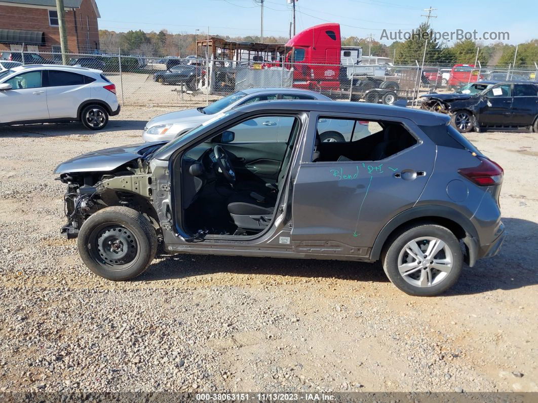 2022 Nissan Kicks S Xtronic Cvt Gray vin: 3N1CP5BV6NL514401