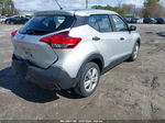 2020 Nissan Kicks S Xtronic Cvt Silver vin: 3N1CP5BV7LL550708