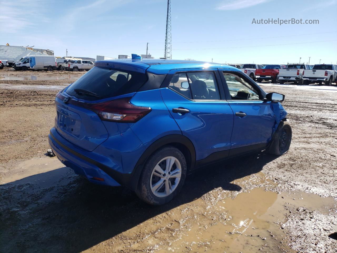 2022 Nissan Kicks S Blue vin: 3N1CP5BV7NL492649