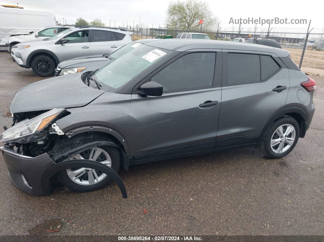 2022 Nissan Kicks S Xtronic Cvt Серый vin: 3N1CP5BV7NL497186