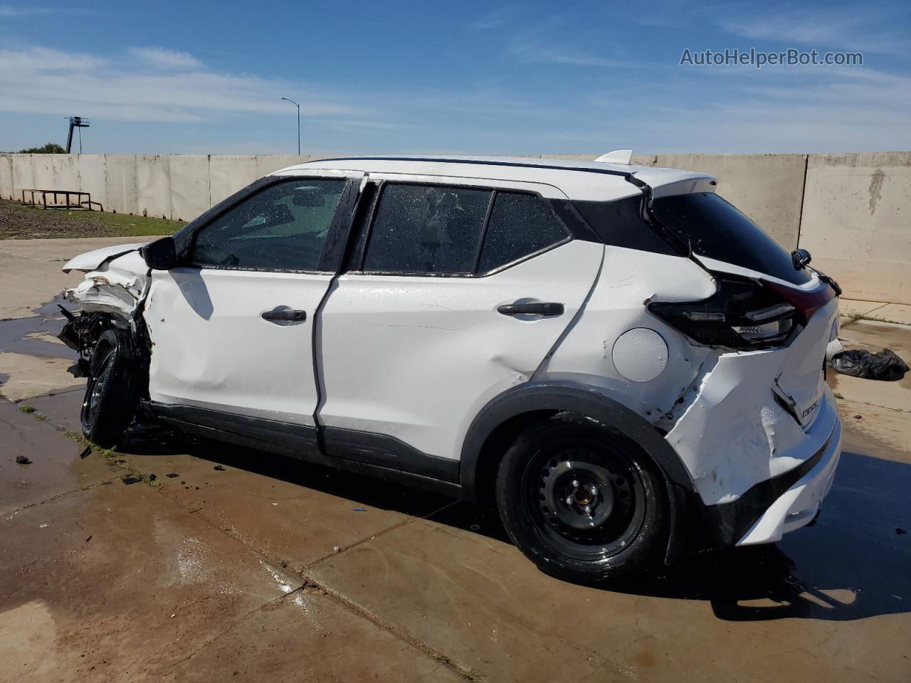 2022 Nissan Kicks S Белый vin: 3N1CP5BV7NL499729