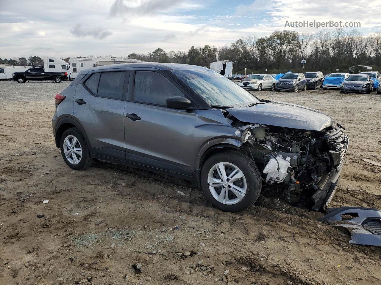 2022 Nissan Kicks S Charcoal vin: 3N1CP5BV8NL492658