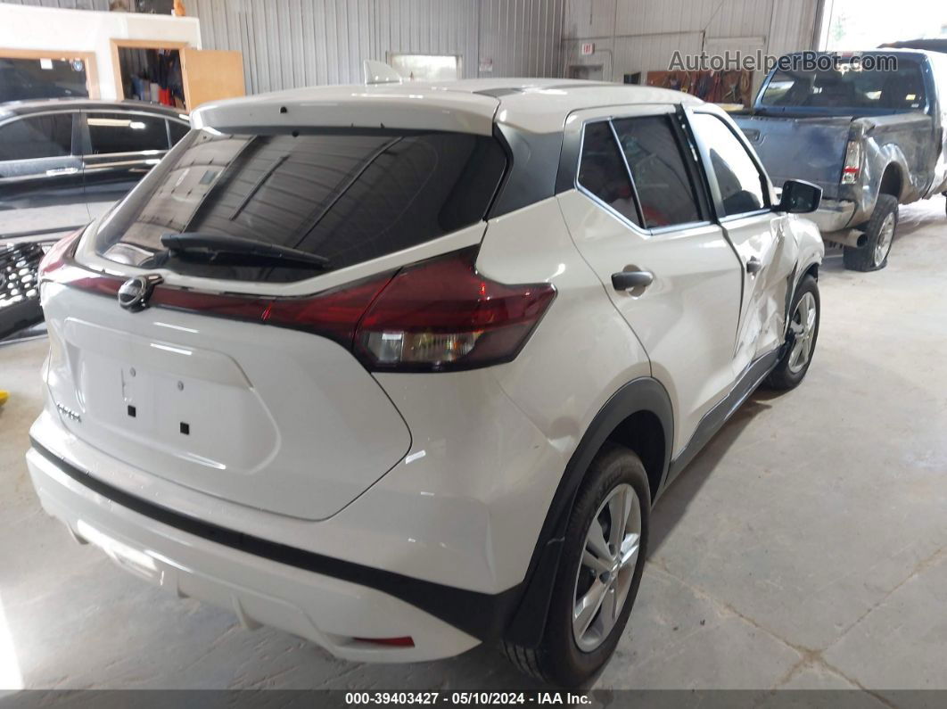 2022 Nissan Kicks S Xtronic Cvt White vin: 3N1CP5BV9NL496489