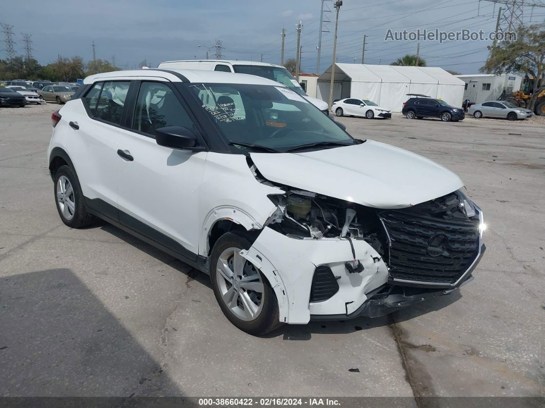 2022 Nissan Kicks S Xtronic Cvt White vin: 3N1CP5BVXNL519018