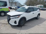 2022 Nissan Kicks S Xtronic Cvt White vin: 3N1CP5BVXNL519018