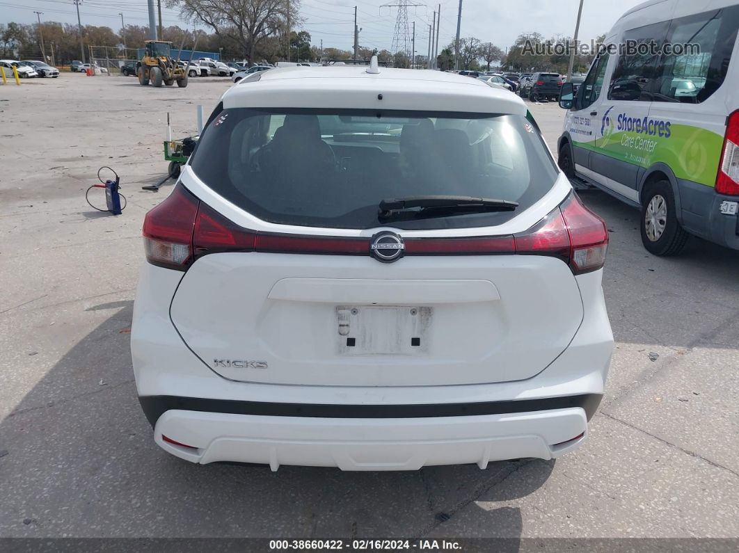 2022 Nissan Kicks S Xtronic Cvt White vin: 3N1CP5BVXNL519018