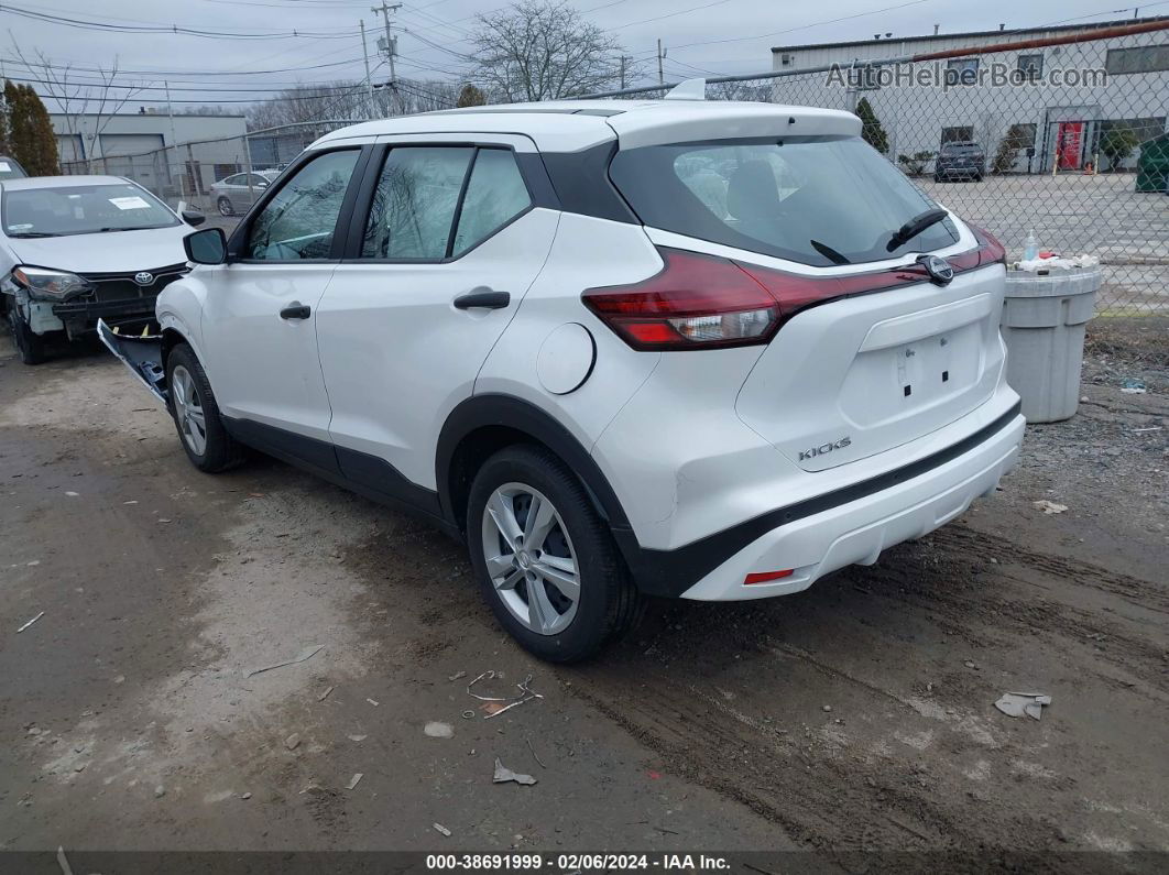 2022 Nissan Kicks S Xtronic Cvt White vin: 3N1CP5BVXNL528964