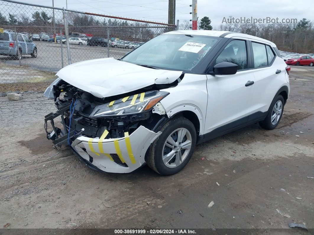 2022 Nissan Kicks S Xtronic Cvt White vin: 3N1CP5BVXNL528964