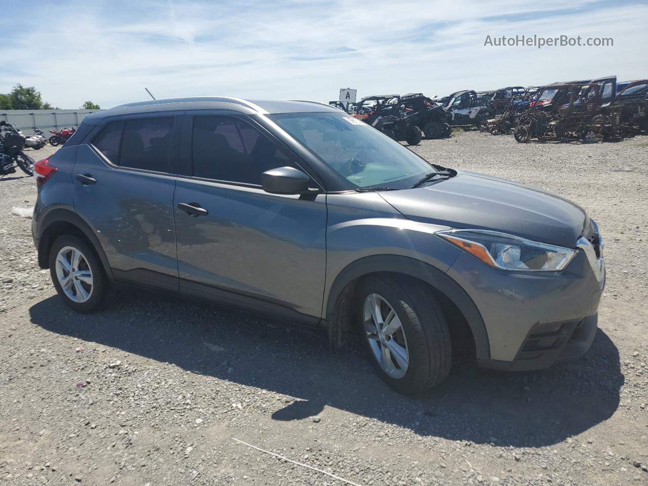 2018 Nissan Kicks S Gray vin: 3N1CP5CU1JL538427