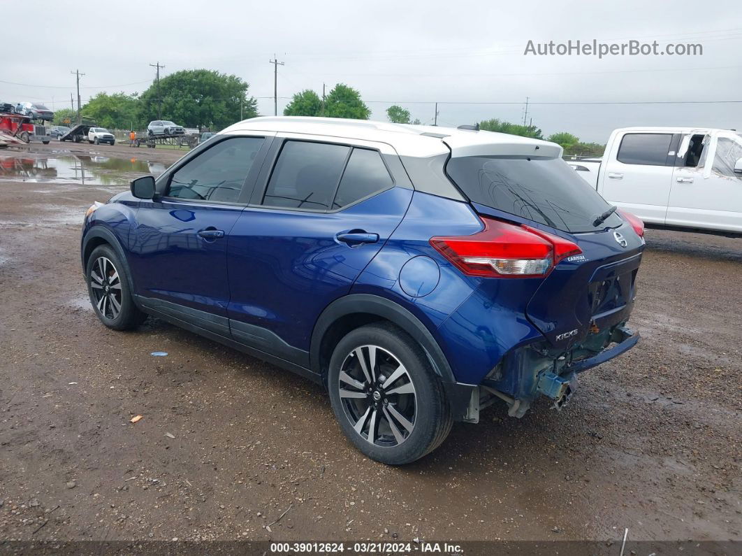 2018 Nissan Kicks Sv Синий vin: 3N1CP5CU3JL529499