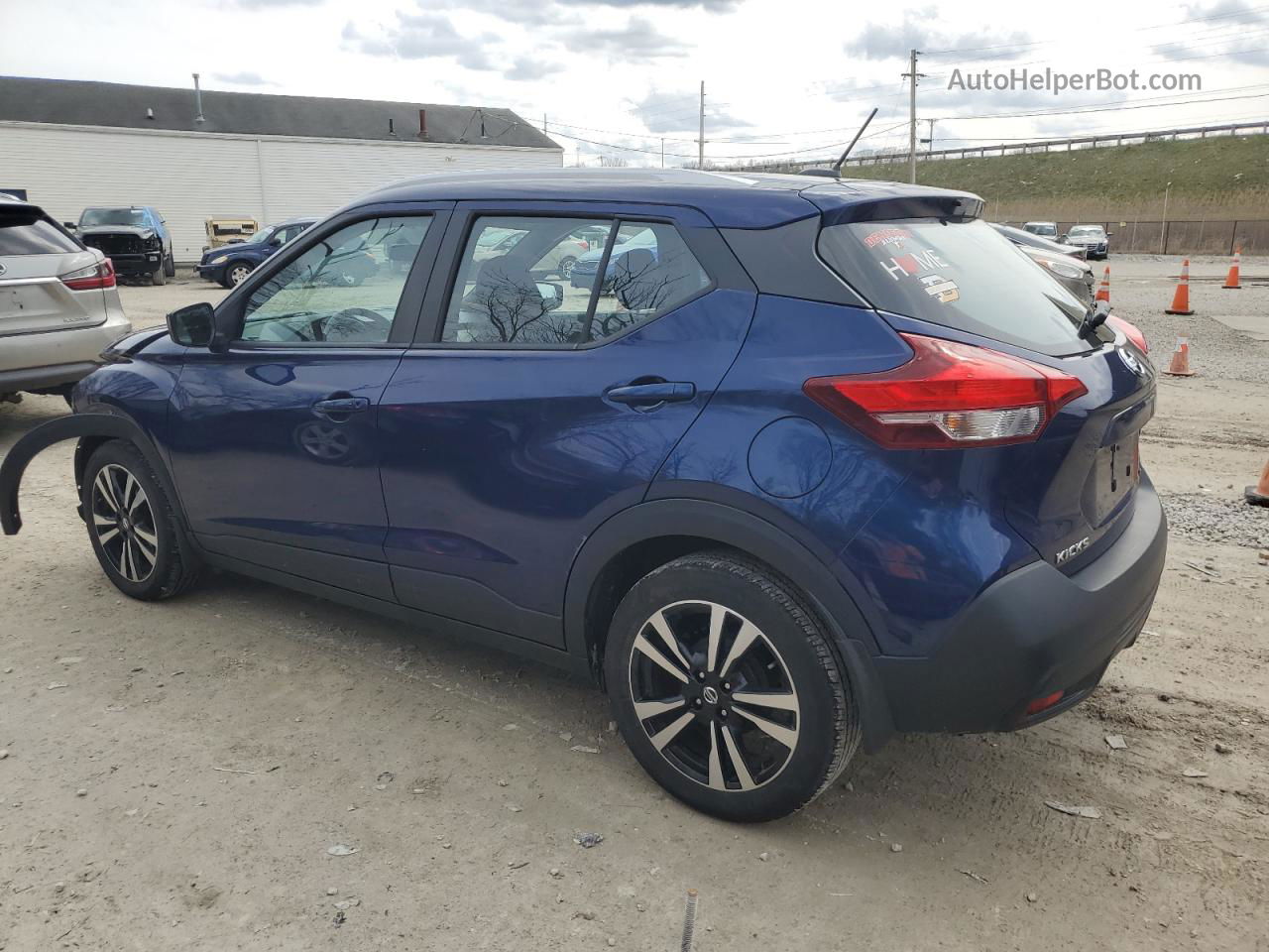 2018 Nissan Kicks S Синий vin: 3N1CP5CU5JL516429