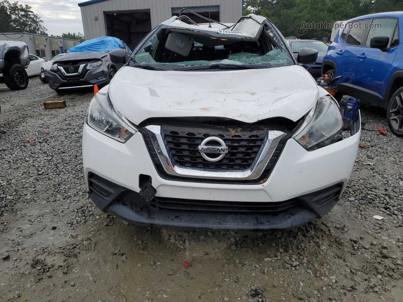 2018 Nissan Kicks S White vin: 3N1CP5CU8JL508499