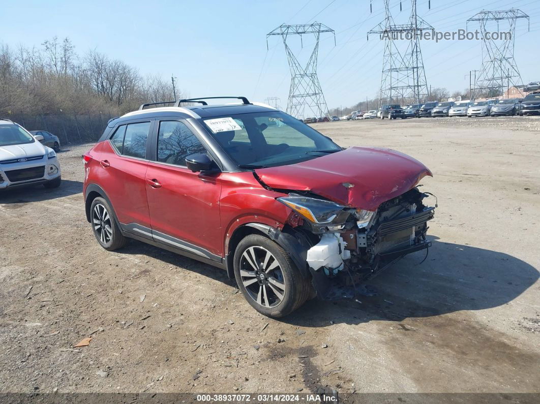 2018 Nissan Kicks Sr Красный vin: 3N1CP5CU8JL509491