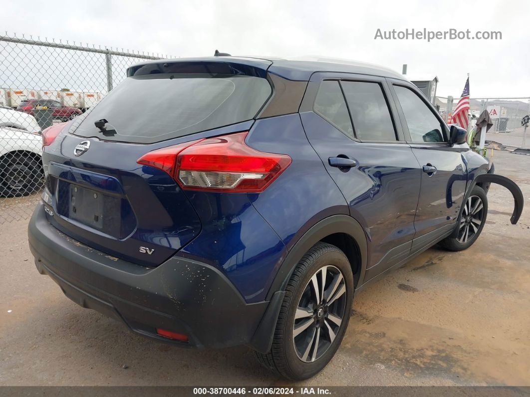 2018 Nissan Kicks Sv Синий vin: 3N1CP5CU9JL530947