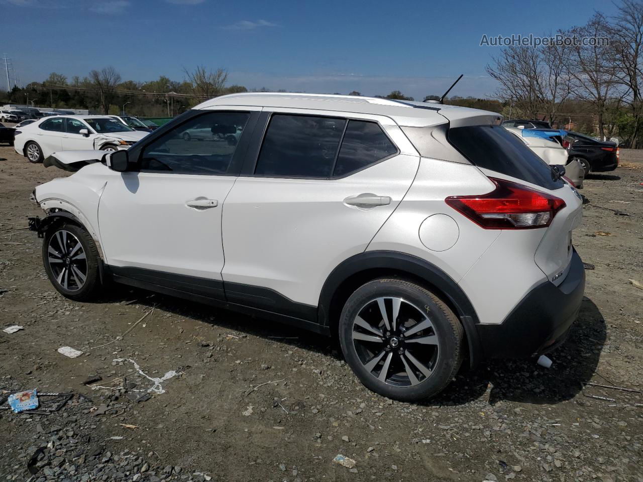 2018 Nissan Kicks S Белый vin: 3N1CP5CU9JL534139