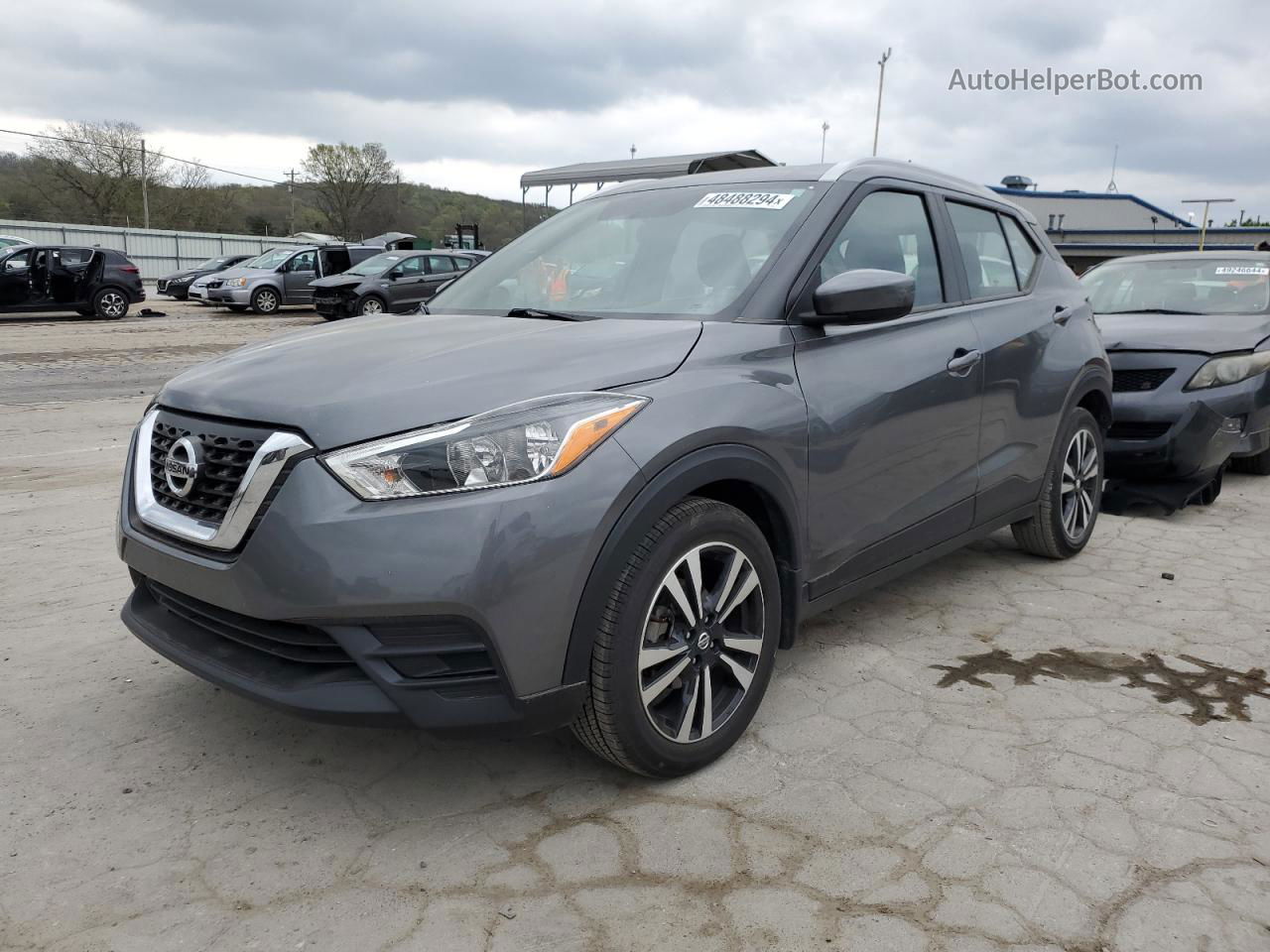 2018 Nissan Kicks S Gray vin: 3N1CP5CUXJL517642