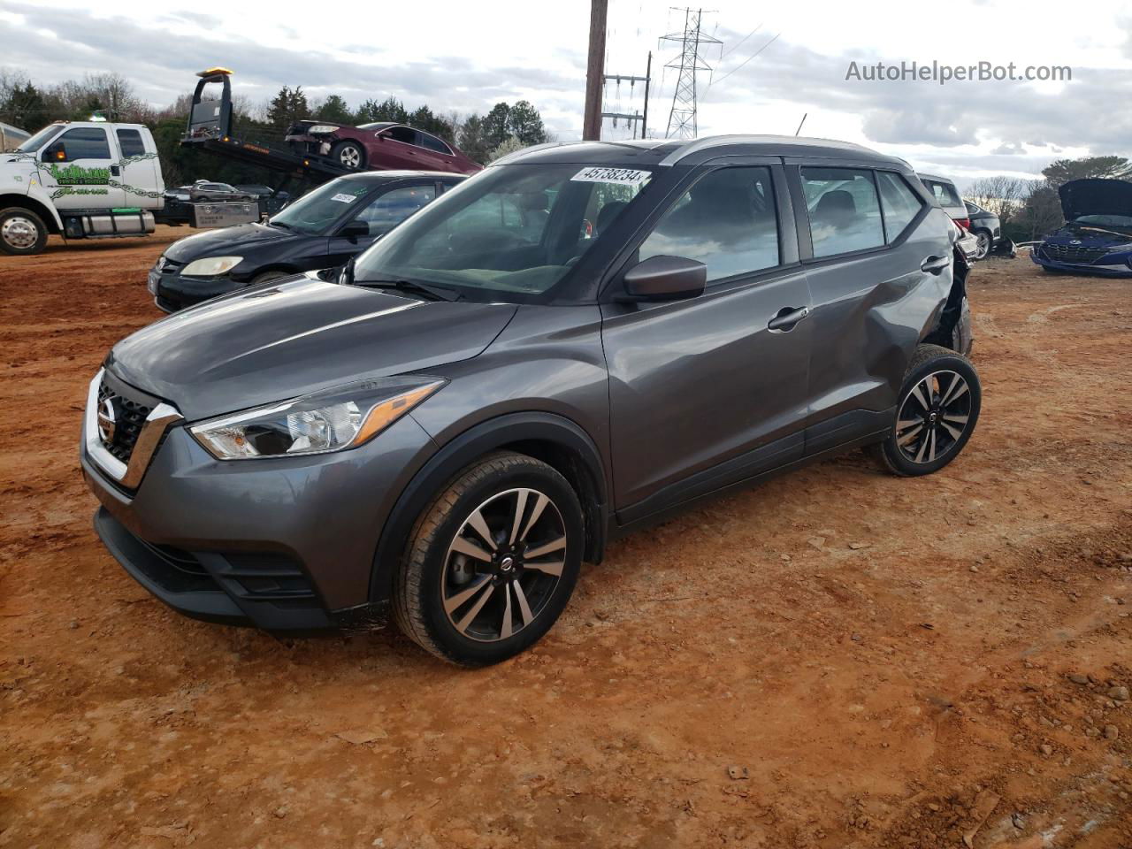 2018 Nissan Kicks S Gray vin: 3N1CP5CUXJL538877