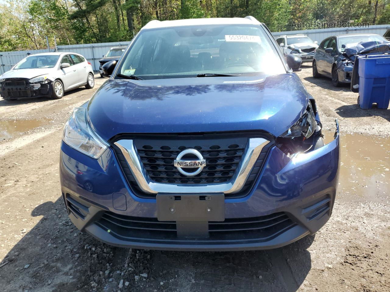 2020 Nissan Kicks Sv Синий vin: 3N1CP5CV0LL534347