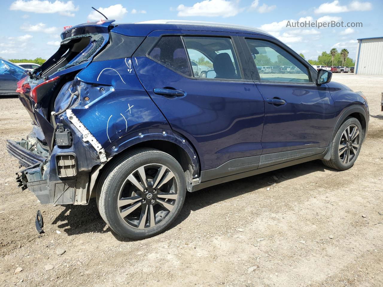 2020 Nissan Kicks Sv Синий vin: 3N1CP5CV0LL572693