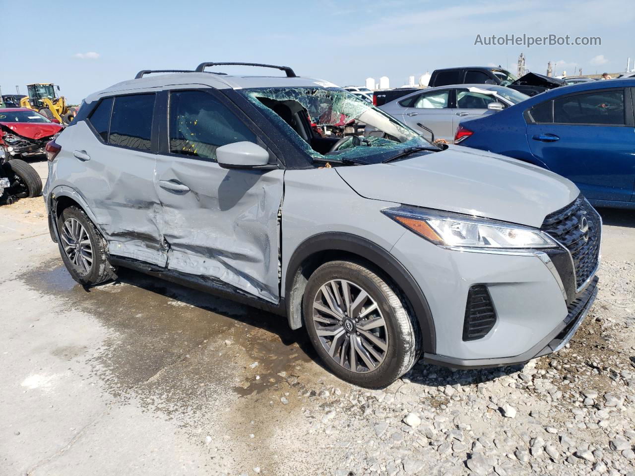 2022 Nissan Kicks Sv Gray vin: 3N1CP5CV0NL475139