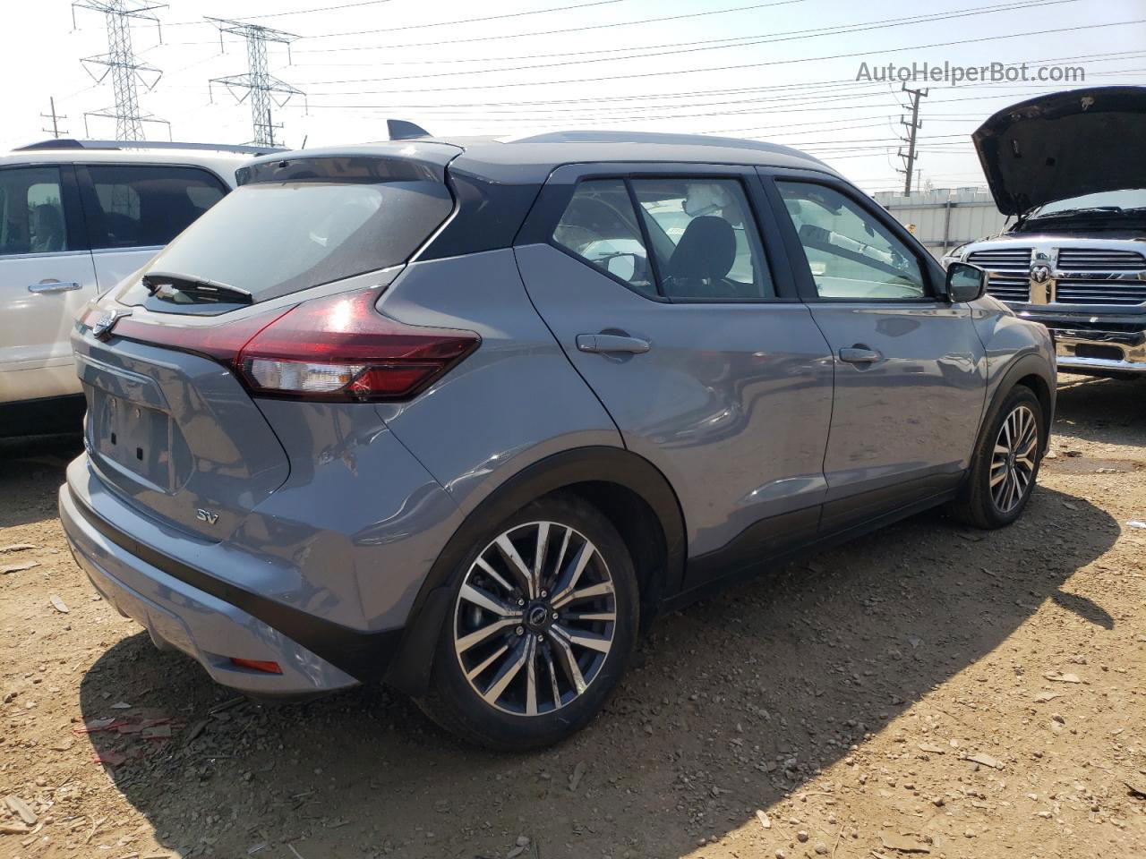 2022 Nissan Kicks Sv Silver vin: 3N1CP5CV0NL485900