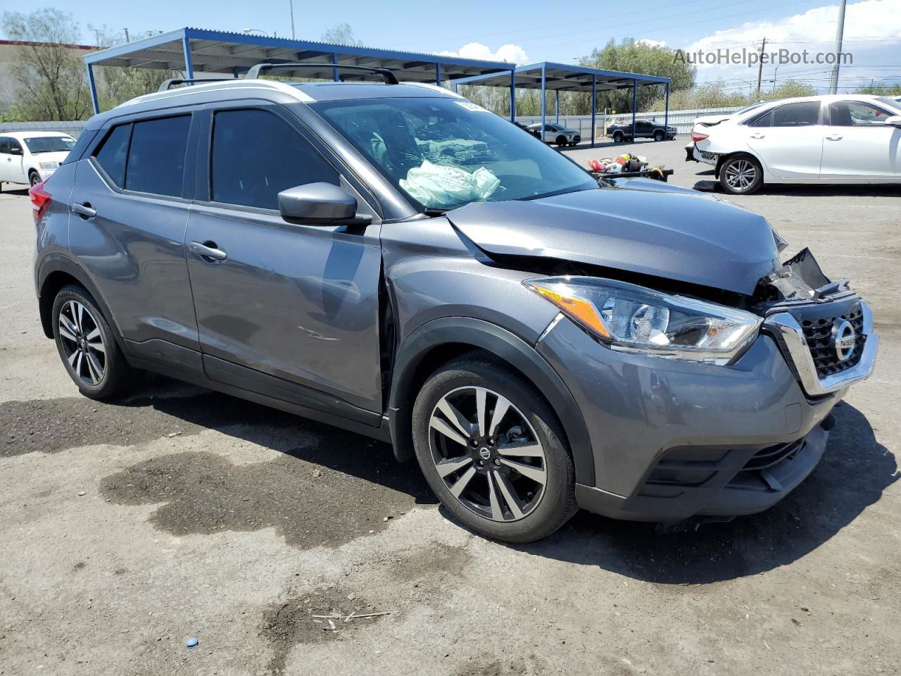 2020 Nissan Kicks Sv Gray vin: 3N1CP5CV1LL519291